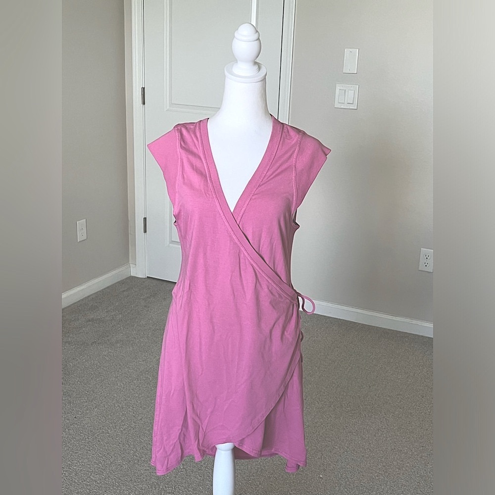 Anthropologie Rose Mini Wrap Dress